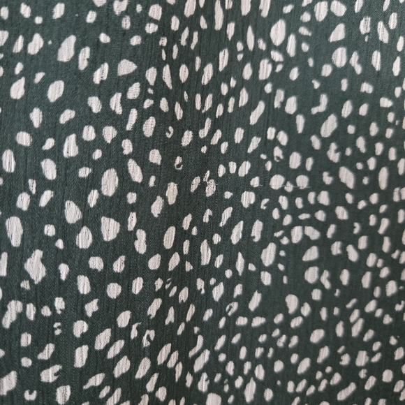 Joie Arctic Animal Spot Balloon Long Sleeve Green Dress size MEDIUM - Picture 8 of 10